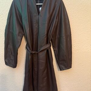 Brown Leather Women's dress